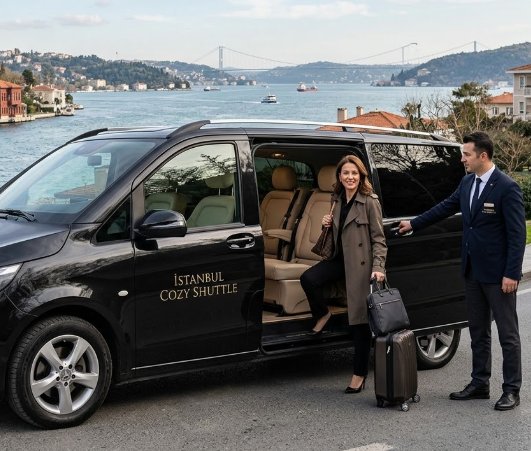 Exklusiver VIP-Transfer von Beykoz zum Flughafen Istanbul (IST) mit Istanbul Cozy Shuttle