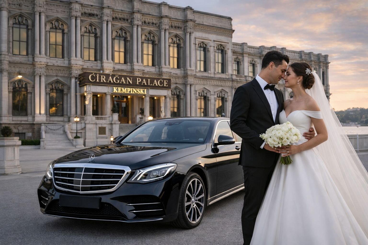 Çırağan Sarayı Nişan & Düğün Transferi | Ultra Lüks VIP Araç & Konvoy