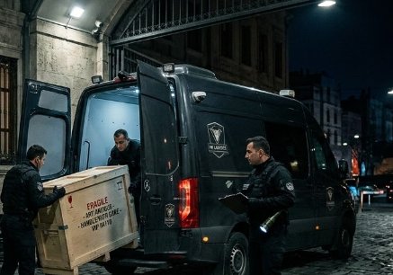 DE: VIP-Sicherheitslogistik für nächtliche Kunstauktionen und Antiquitätenkäufe