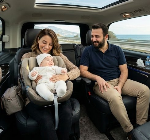 Mutter-Kind-freundlicher Luxus-Transfer für Familien mit Istanbul Cozy Shuttle