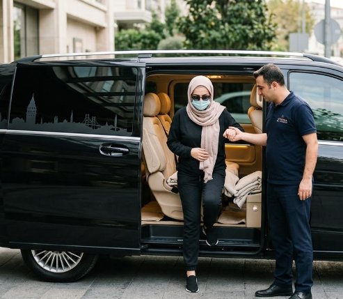 Sensibler medizinischer Komforttransfer nach Schönheitsoperationen mit Istanbul Cozy Shuttle