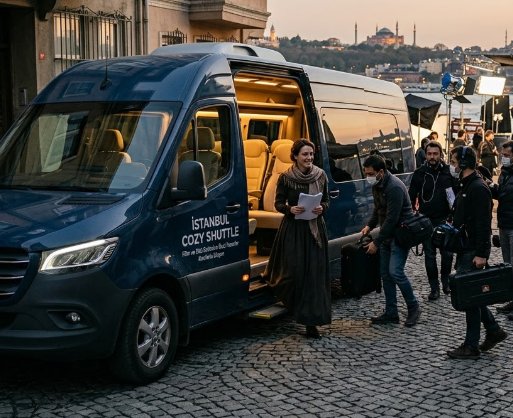 Professioneller Schauspieler- und Crewtransfer zu Filmsets mit Istanbul Cozy Shuttle