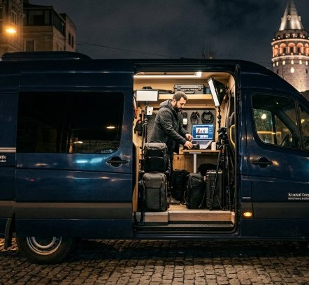 Mobiler Studio-Transfer für Nachtfotografen mit Istanbul Cozy Shuttle