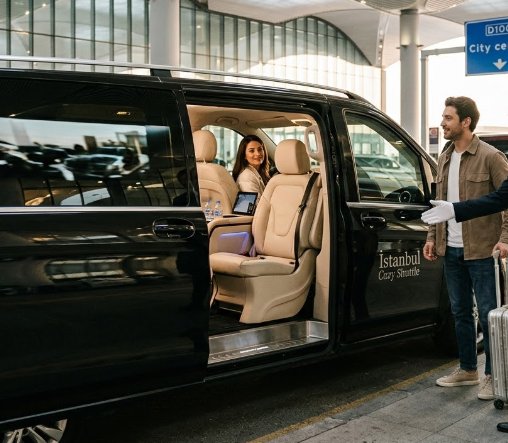 Moderner VIP-Transfer vom Flughafen Istanbul nach Beylikdüzü mit Istanbul Cozy Shuttle