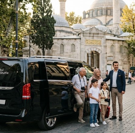 Exklusiver Transfer vom Flughafen Istanbul zu den historischen Stätten von Eyüpsultan mit Istanbul Cozy Shuttle