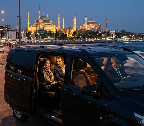 Elite-Ankunft vom Flughafen Istanbul nach Fatih und auf die Historische Halbinsel mit Istanbul Cozy Shuttle