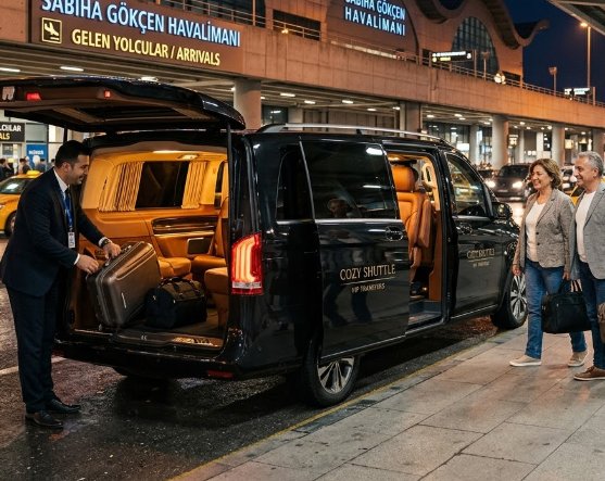 VIP-Transfer vom Flughafen Sabiha Gökçen nach İzmit und Kocaeli mit Istanbul Cozy Shuttle