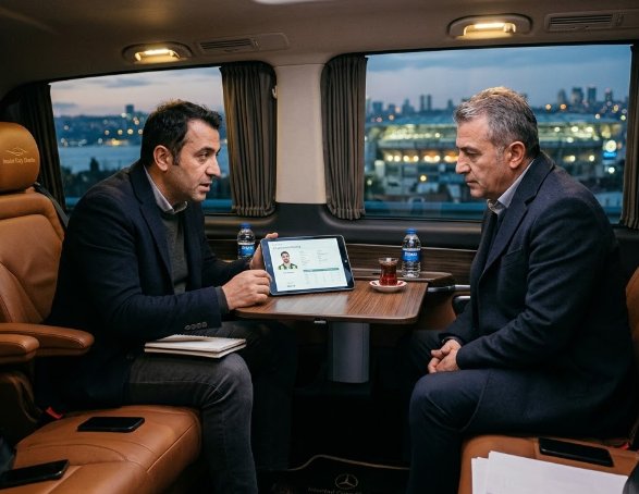 Logistik für geheime Scout- und Transfergespräche von Sportvereinen mit Istanbul Cozy Shuttle