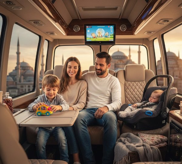 İstanbul Cozy Shuttle ile VIP Havalimanı Transferinde Çocuklu ve Aile Yolcularına Özel Hizmetler