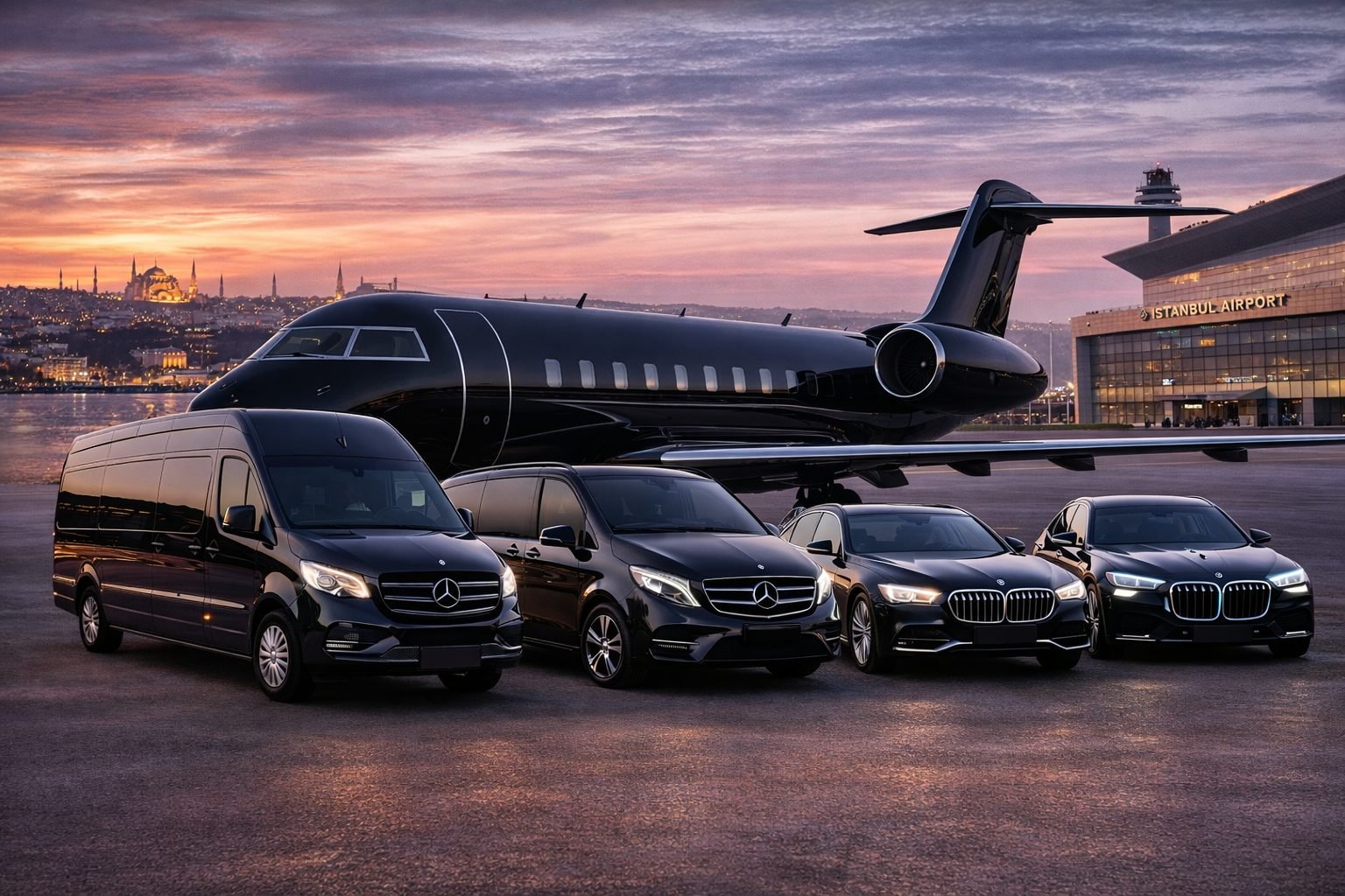 İstanbul Havalimanı Özel Jet VIP Transfer | Boğaz Otelleri Lüks Ulaşım