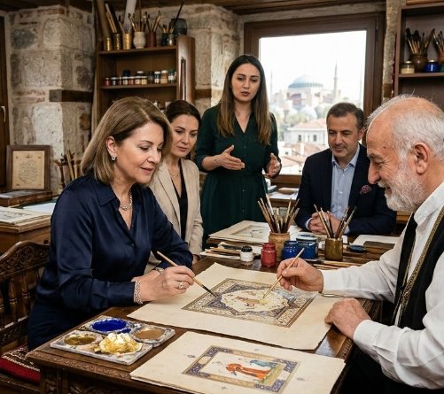 DE: VIP-Kulturtour zu Istanbuls traditionellen Miniatur- und Buchmalerei-Ateliers