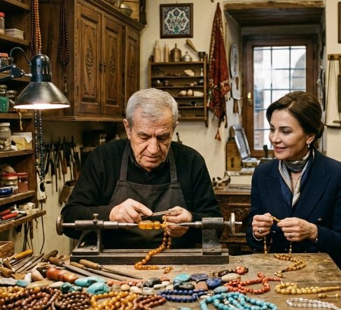 VIP-Kulturtour zu Istanbuls exklusiven Gebetskette- und Edelsteinmanufakturen