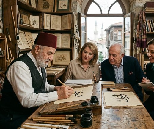 DE: VIP-Kulturtour zu Istanbuls historischen Hat- (Kalligraphie) Ateliers