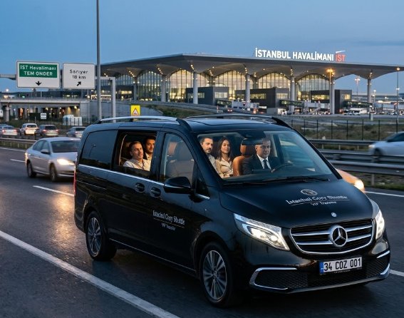 Luxuriöser VIP-Transfer von Sarıyer zum Flughafen Istanbul (IST) mit Istanbul Cozy Shuttle