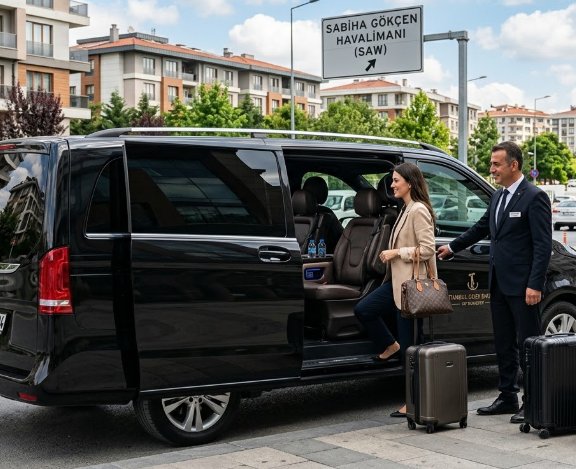 VIP-Transfer von Ümraniye zum Flughafen Sabiha Gökçen (SAW) mit Istanbul Cozy Shuttle