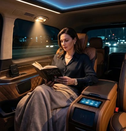 Intelligente Lichtsteuerung und Lesekomfort bei VIP-Transfers