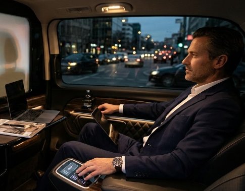 Smart Glass Technologie und Privatsphäre auf Knopfdruck bei VIP-Transfers