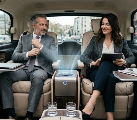 DE: Negative Ionen-Technologie und Luftsterilisation bei VIP-Transfers