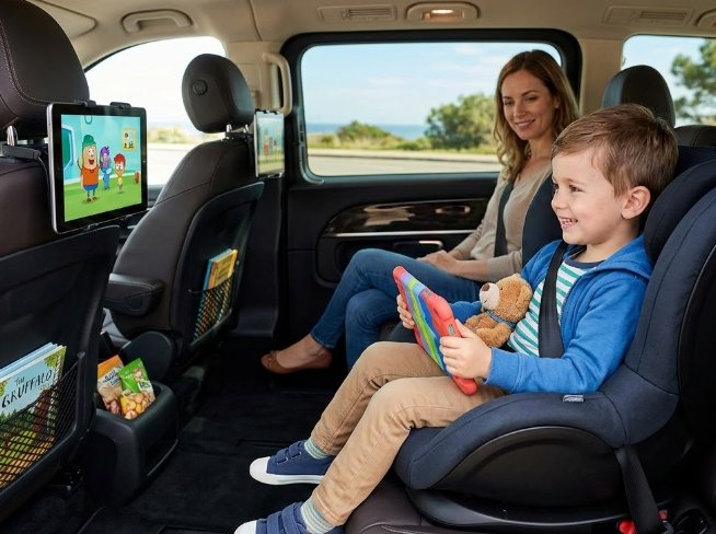 Unterhaltung und Sicherheit für Kinder bei VIP-Transfers